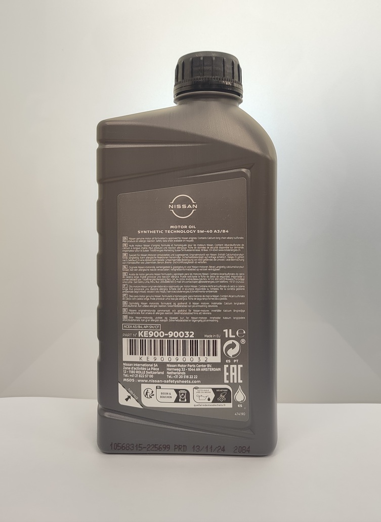 Олива двигуна 5W40 A3/B4.SN/CF 1л/ (41572)