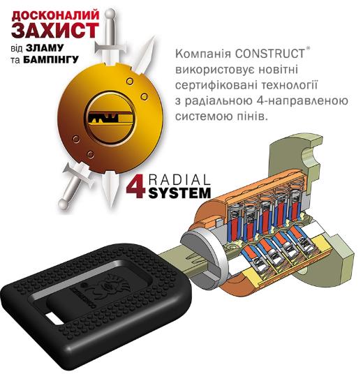 Замок механічний кермового валу Construct NISSAN QASHQAI J12, X-TRAIL T33 (43932)