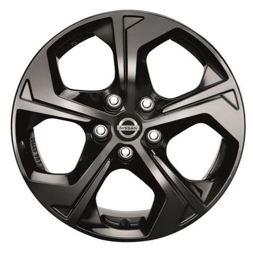 Диск легкосплавний R17 Black, з центральним ковпачком JUKE F16B (44233)